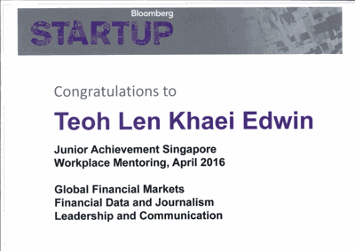 JA - Bloomberg Startup Workplace Mentoring Program 2016